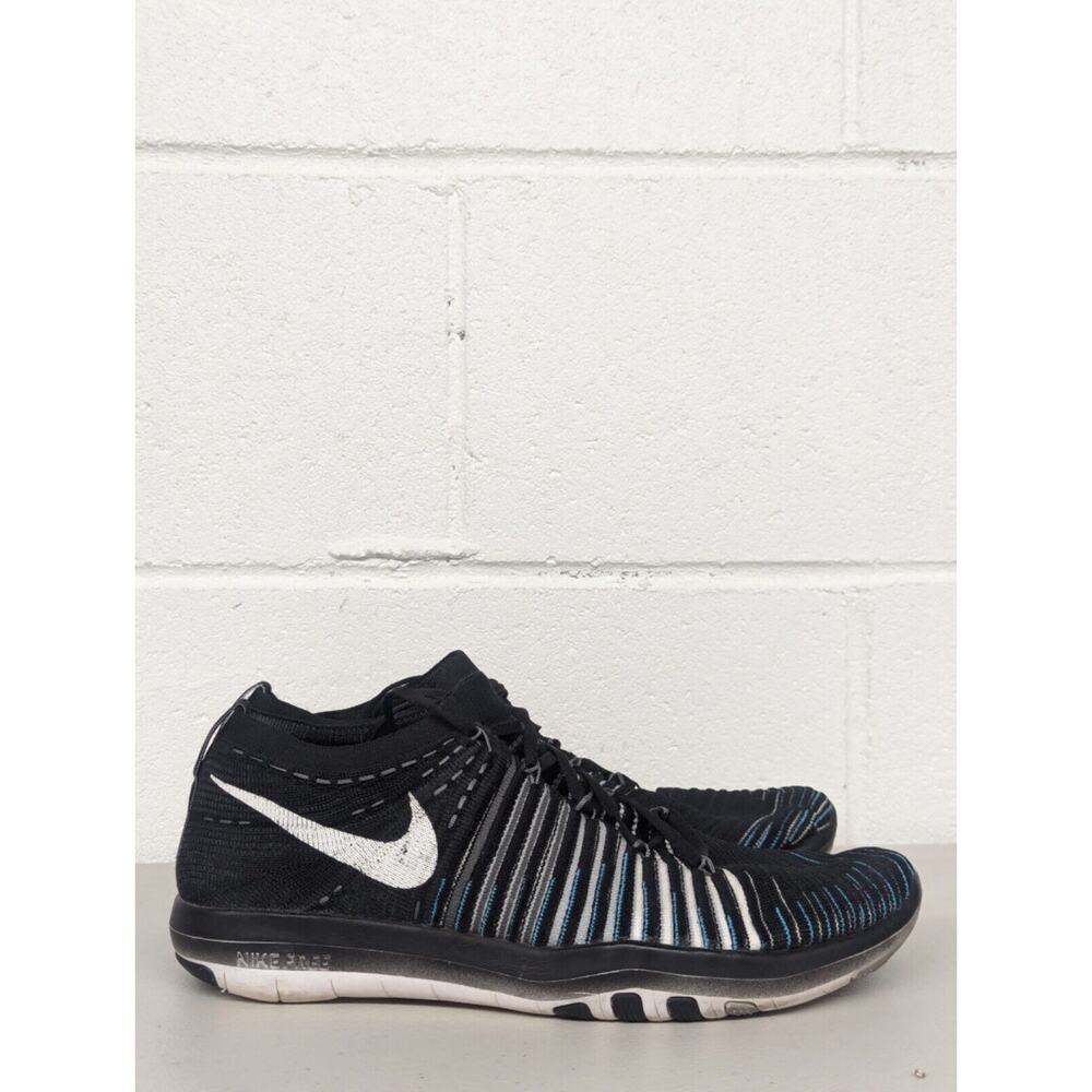 Nike Womens Free RN Flyknit Hi 880844-003 Black Running Shoes Sneakers Size 9